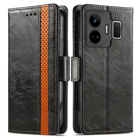 Coque Portefeuille Livre Cuir Etui Clapet S02D pour Realme GT Neo6 5G Noir