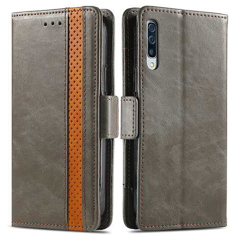 Coque Portefeuille Livre Cuir Etui Clapet S02D pour Samsung Galaxy A70S Brun Clair