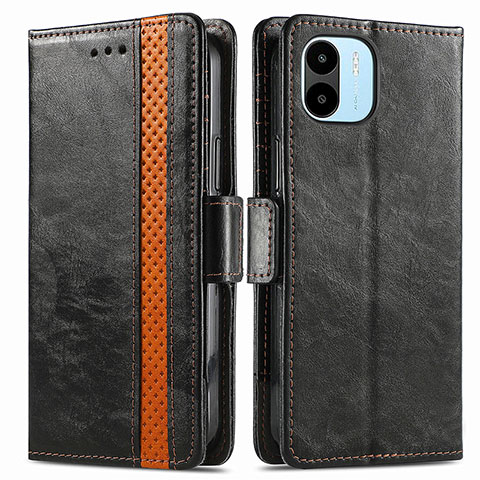 Coque Portefeuille Livre Cuir Etui Clapet S02D pour Xiaomi Poco C50 Noir