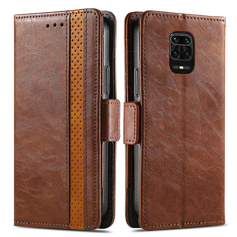 Coque Portefeuille Livre Cuir Etui Clapet S02D pour Xiaomi Poco M2 Pro Marron