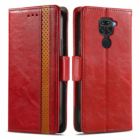 Coque Portefeuille Livre Cuir Etui Clapet S02D pour Xiaomi Redmi 10X 4G Rouge