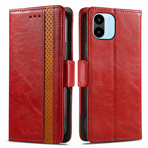 Coque Portefeuille Livre Cuir Etui Clapet S02D pour Xiaomi Redmi A2 Rouge