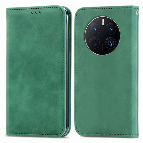 Coque Portefeuille Livre Cuir Etui Clapet S04D pour Huawei Mate 50 Pro Vert