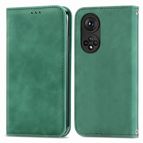 Coque Portefeuille Livre Cuir Etui Clapet S04D pour Huawei Nova 9 Pro Vert