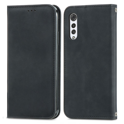 Coque Portefeuille Livre Cuir Etui Clapet S04D pour LG Velvet 2 Pro Noir