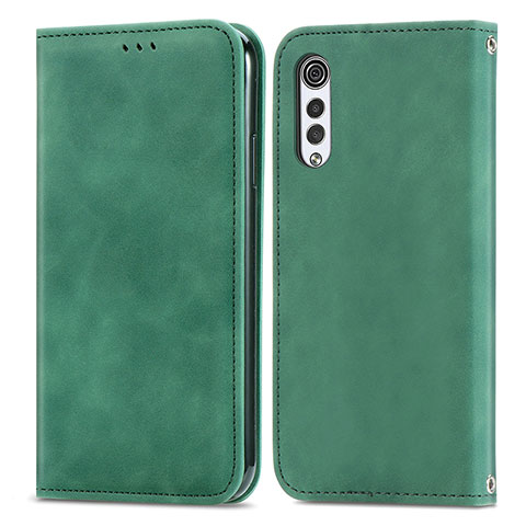 Coque Portefeuille Livre Cuir Etui Clapet S04D pour LG Velvet 2 Pro Vert