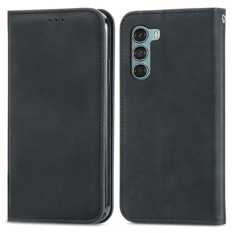 Coque Portefeuille Livre Cuir Etui Clapet S04D pour Motorola Moto Edge S30 5G Noir