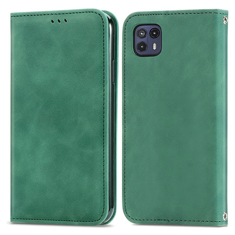 Coque Portefeuille Livre Cuir Etui Clapet S04D pour Motorola Moto G50 5G Vert