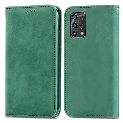 Coque Portefeuille Livre Cuir Etui Clapet S04D pour Oppo F19s Vert