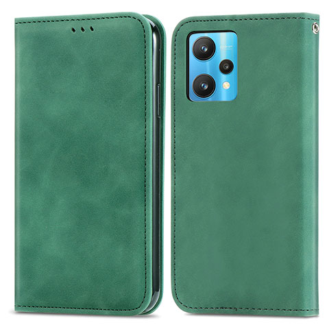 Coque Portefeuille Livre Cuir Etui Clapet S04D pour Realme 9 Pro 5G Vert