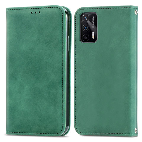 Coque Portefeuille Livre Cuir Etui Clapet S04D pour Realme GT 5G Vert