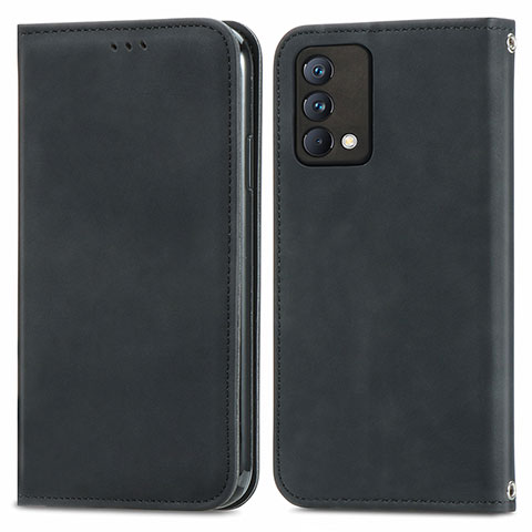 Coque Portefeuille Livre Cuir Etui Clapet S04D pour Realme GT Master 5G Noir