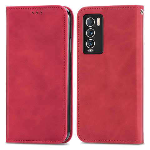 Coque Portefeuille Livre Cuir Etui Clapet S04D pour Realme GT Master Explorer 5G Rouge