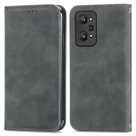 Coque Portefeuille Livre Cuir Etui Clapet S04D pour Realme GT Neo2 5G Gris