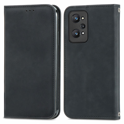 Coque Portefeuille Livre Cuir Etui Clapet S04D pour Realme GT Neo2 5G Noir