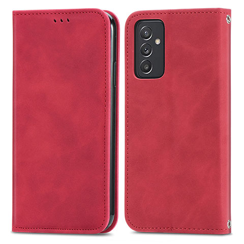 Coque Portefeuille Livre Cuir Etui Clapet S04D pour Samsung Galaxy A15 4G Rouge