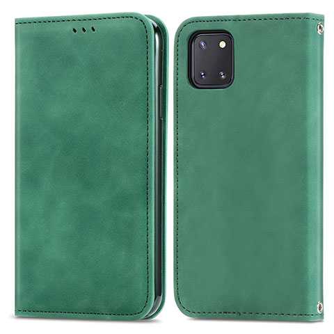 Coque Portefeuille Livre Cuir Etui Clapet S04D pour Samsung Galaxy A81 Vert