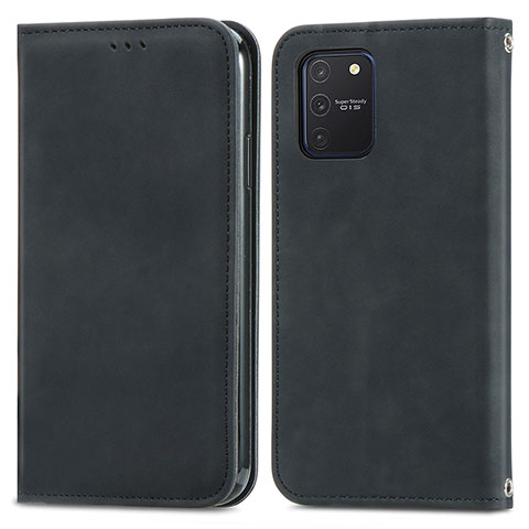 Coque Portefeuille Livre Cuir Etui Clapet S04D pour Samsung Galaxy A91 Noir