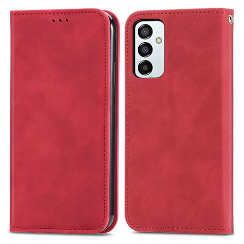 Coque Portefeuille Livre Cuir Etui Clapet S04D pour Samsung Galaxy M23 5G Rouge