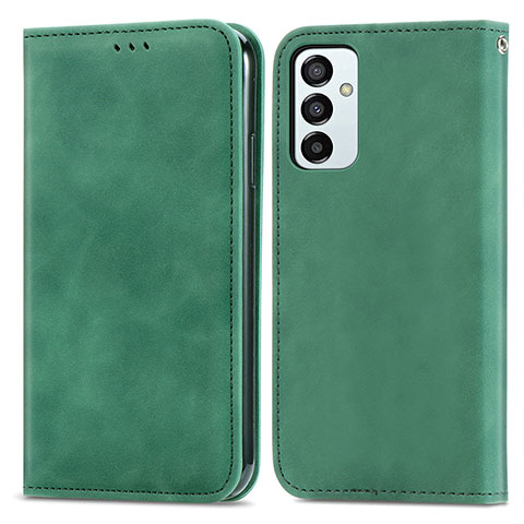 Coque Portefeuille Livre Cuir Etui Clapet S04D pour Samsung Galaxy M23 5G Vert