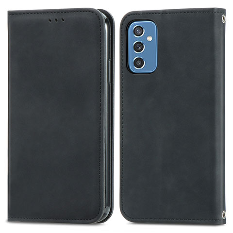 Coque Portefeuille Livre Cuir Etui Clapet S04D pour Samsung Galaxy M52 5G Noir