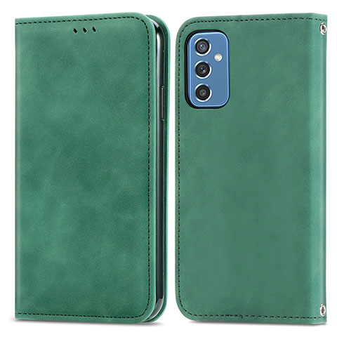 Coque Portefeuille Livre Cuir Etui Clapet S04D pour Samsung Galaxy M52 5G Vert