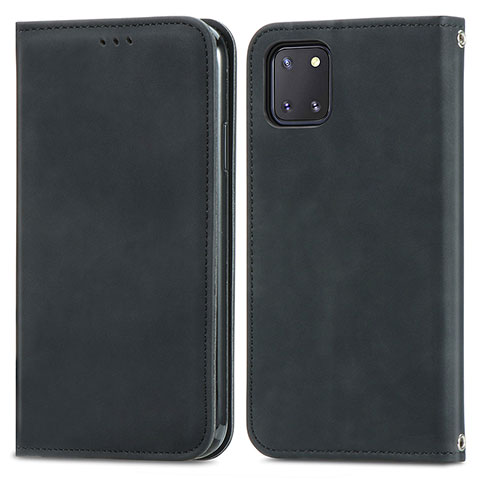 Coque Portefeuille Livre Cuir Etui Clapet S04D pour Samsung Galaxy M60s Noir