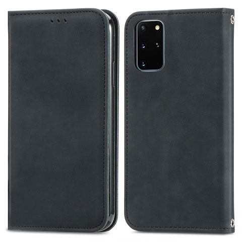 Coque Portefeuille Livre Cuir Etui Clapet S04D pour Samsung Galaxy S20 Plus 5G Noir