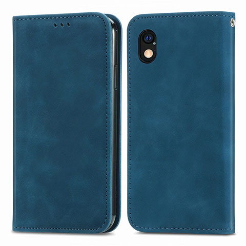 Coque Portefeuille Livre Cuir Etui Clapet S04D pour Sony Xperia Ace III Bleu