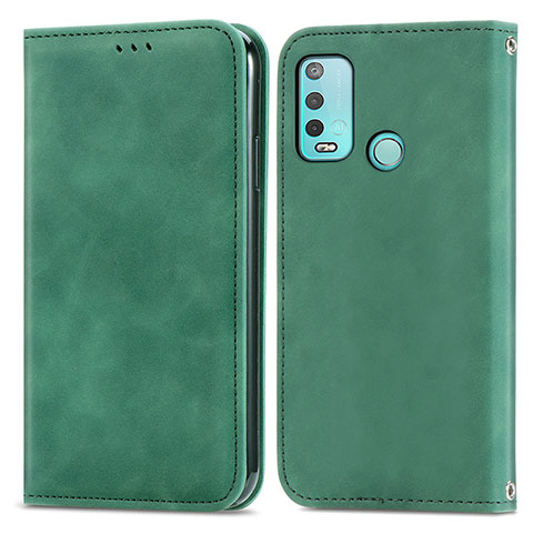 Coque Portefeuille Livre Cuir Etui Clapet S04D pour Wiko Power U30 Vert