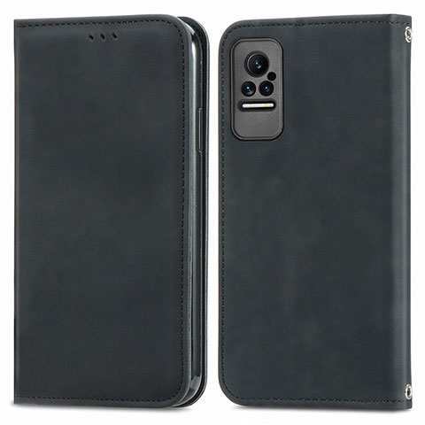 Coque Portefeuille Livre Cuir Etui Clapet S04D pour Xiaomi Civi 5G Noir