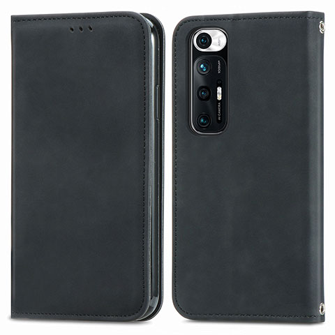 Coque Portefeuille Livre Cuir Etui Clapet S04D pour Xiaomi Mi 10S 5G Noir