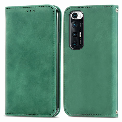 Coque Portefeuille Livre Cuir Etui Clapet S04D pour Xiaomi Mi 10S 5G Vert