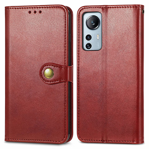 Coque Portefeuille Livre Cuir Etui Clapet S04D pour Xiaomi Mi 12 Lite 5G Rouge