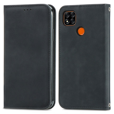 Coque Portefeuille Livre Cuir Etui Clapet S04D pour Xiaomi POCO C3 Noir