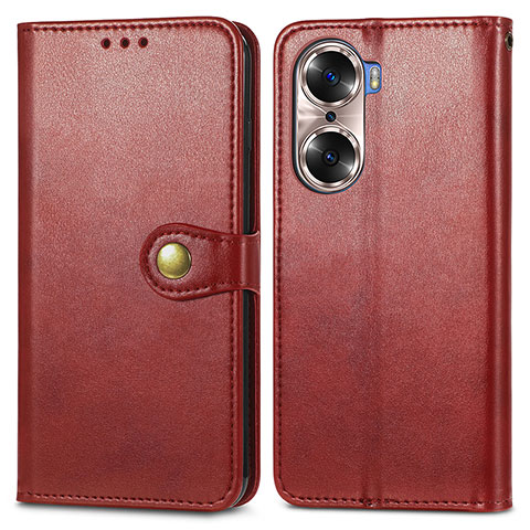 Coque Portefeuille Livre Cuir Etui Clapet S05D pour Huawei Honor 60 Pro 5G Rouge