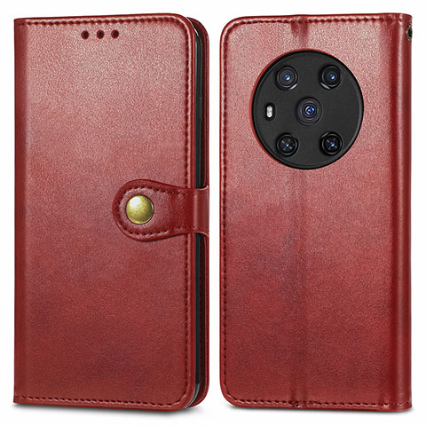 Coque Portefeuille Livre Cuir Etui Clapet S05D pour Huawei Honor Magic3 5G Rouge