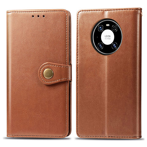 Coque Portefeuille Livre Cuir Etui Clapet S05D pour Huawei Mate 40 Pro Marron