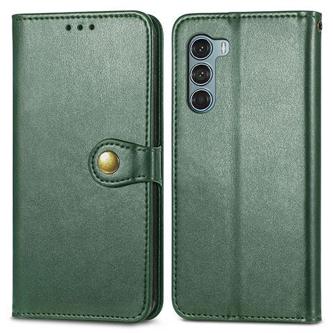 Coque Portefeuille Livre Cuir Etui Clapet S05D pour Motorola Moto Edge S30 5G Vert