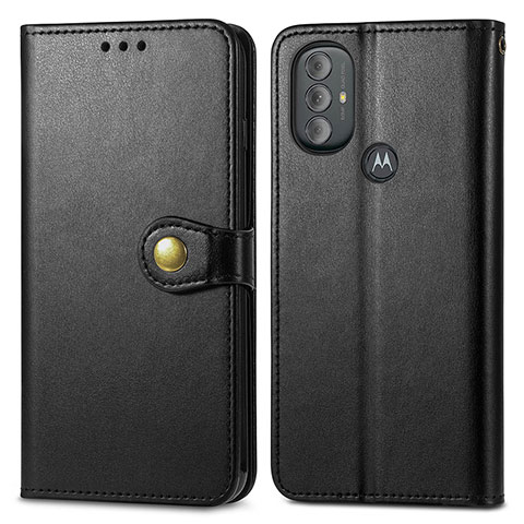 Coque Portefeuille Livre Cuir Etui Clapet S05D pour Motorola Moto G Play Gen 2 Noir