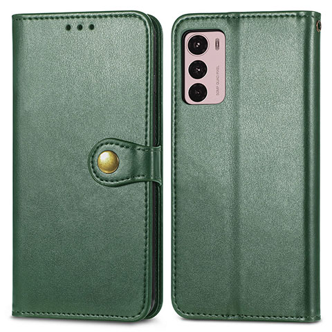 Coque Portefeuille Livre Cuir Etui Clapet S05D pour Motorola Moto G42 Vert