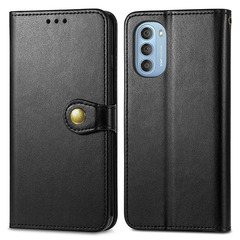 Coque Portefeuille Livre Cuir Etui Clapet S05D pour Motorola Moto G51 5G Noir