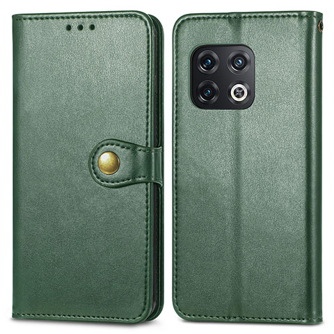 Coque Portefeuille Livre Cuir Etui Clapet S05D pour OnePlus 10 Pro 5G Vert