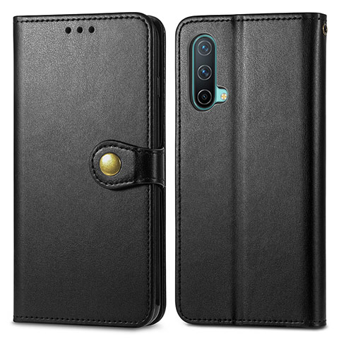 Coque Portefeuille Livre Cuir Etui Clapet S05D pour OnePlus Nord CE 5G Noir