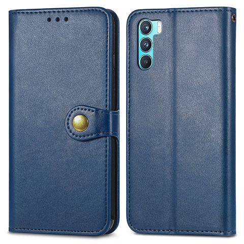 Coque Portefeuille Livre Cuir Etui Clapet S05D pour Oppo K9 Pro 5G Bleu