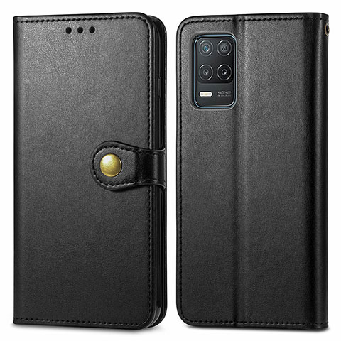 Coque Portefeuille Livre Cuir Etui Clapet S05D pour Realme 8 5G Noir