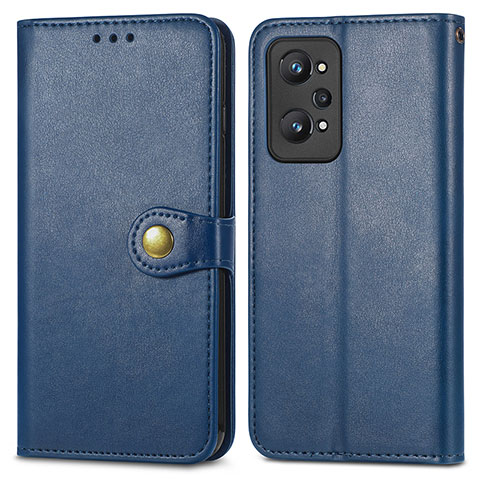 Coque Portefeuille Livre Cuir Etui Clapet S05D pour Realme GT Neo 3T 5G Bleu