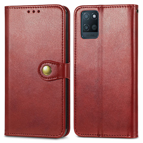 Coque Portefeuille Livre Cuir Etui Clapet S05D pour Realme V11 5G Rouge