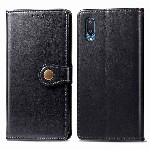 Coque Portefeuille Livre Cuir Etui Clapet S05D pour Samsung Galaxy A02 Noir