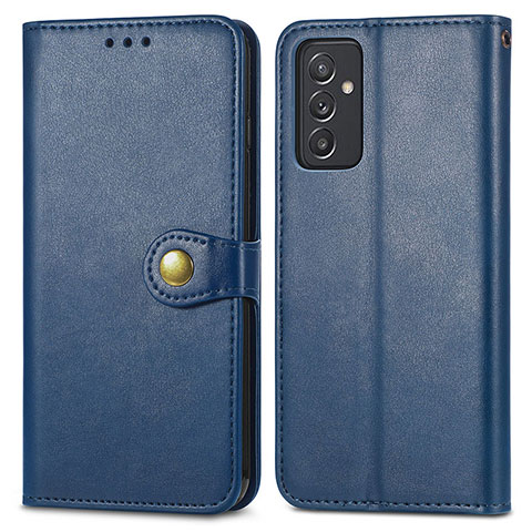 Coque Portefeuille Livre Cuir Etui Clapet S05D pour Samsung Galaxy A05s Bleu